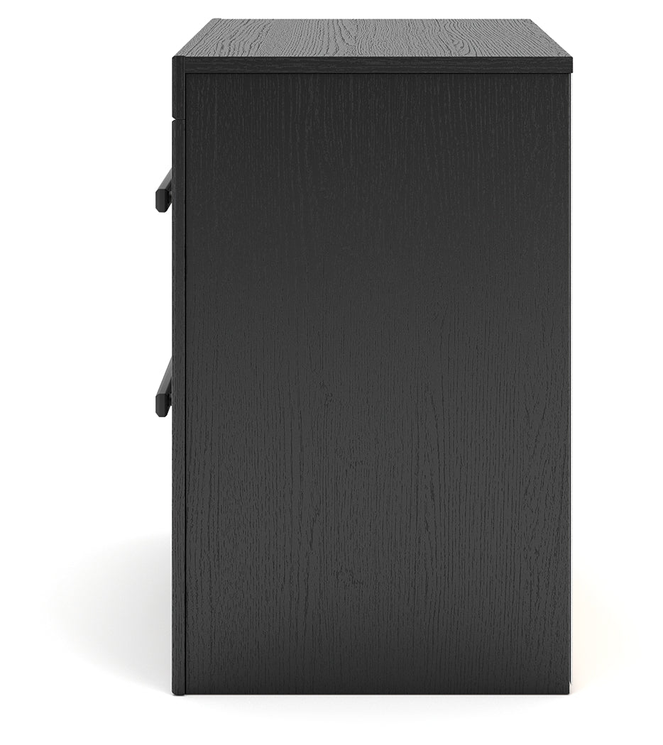 Broachmyn Black/Gray Nightstand