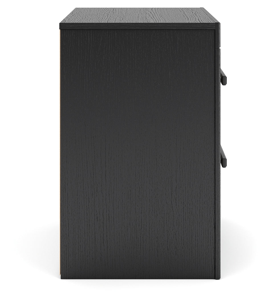 Broachmyn Black/Gray Nightstand