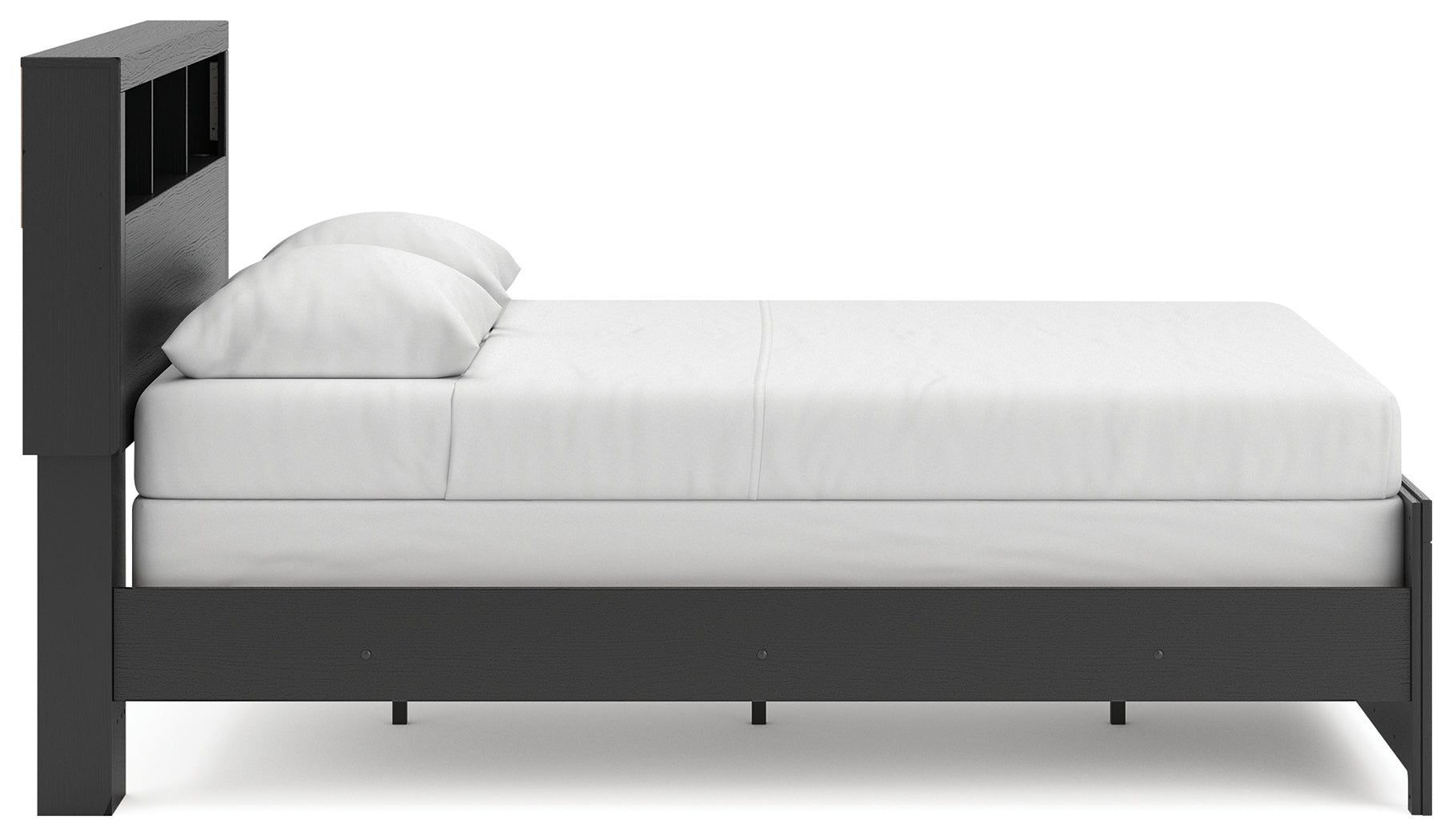 Broachmyn Black/Gray Queen Bookcase Bed