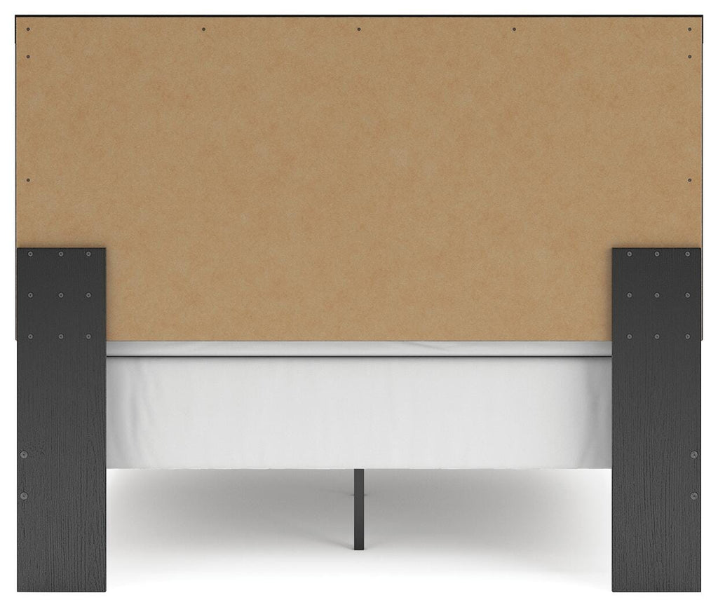 Broachmyn /Gray Queen Panel Bed, Dresser, Mirror and Nightstand, Black