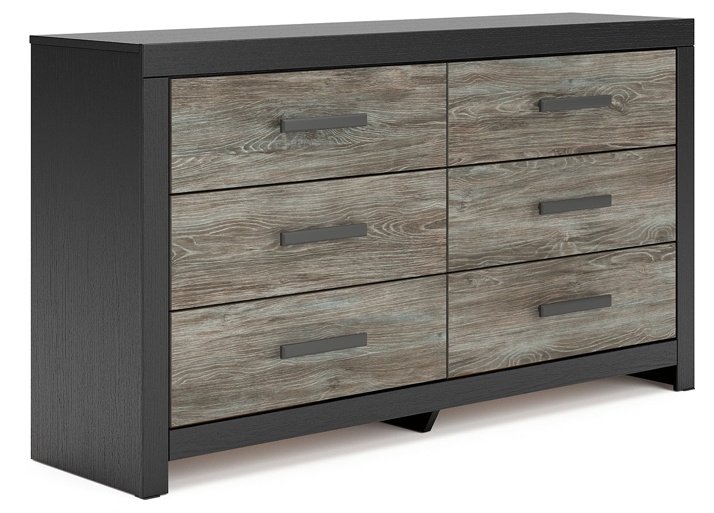 Broachmyn Black/Gray Queen Panel Bed, Dresser and Nightstand