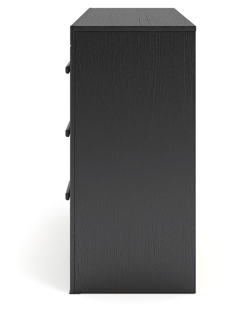 Broachmyn Black/Gray Queen Panel Bed, Dresser and Nightstand