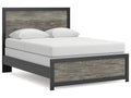 Broachmyn Black/Gray Queen Panel Bed