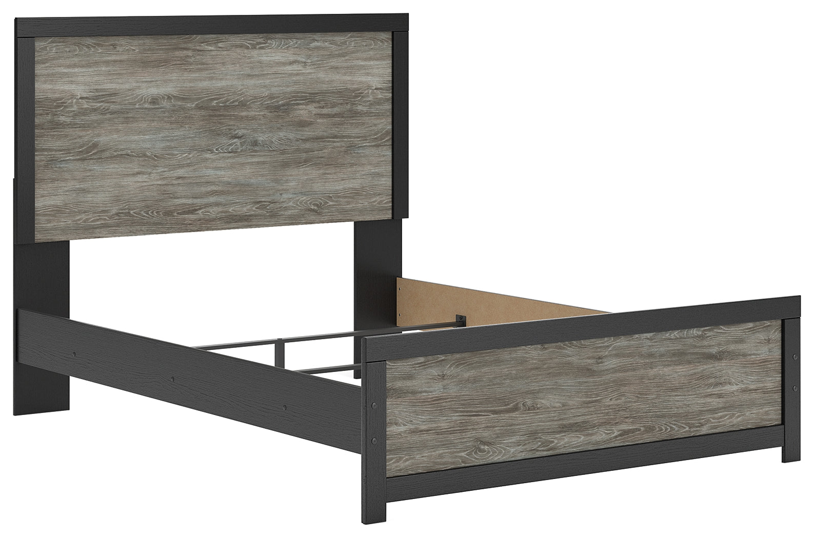 Broachmyn Black/Gray Queen Panel Bed