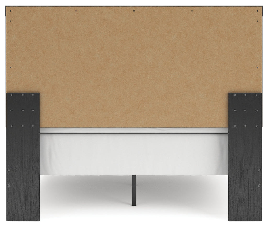 Broachmyn Black/Gray Queen Panel Bed