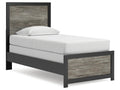 Broachmyn Black/Gray Twin Panel Bed