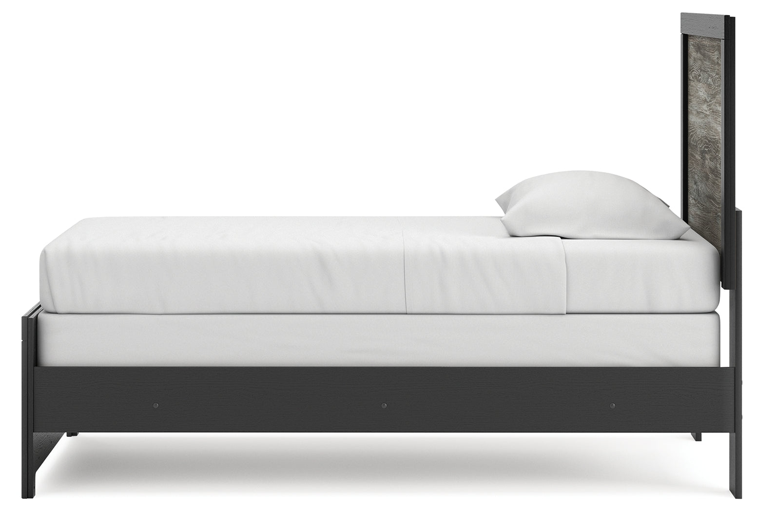 Broachmyn Black/Gray Twin Panel Bed