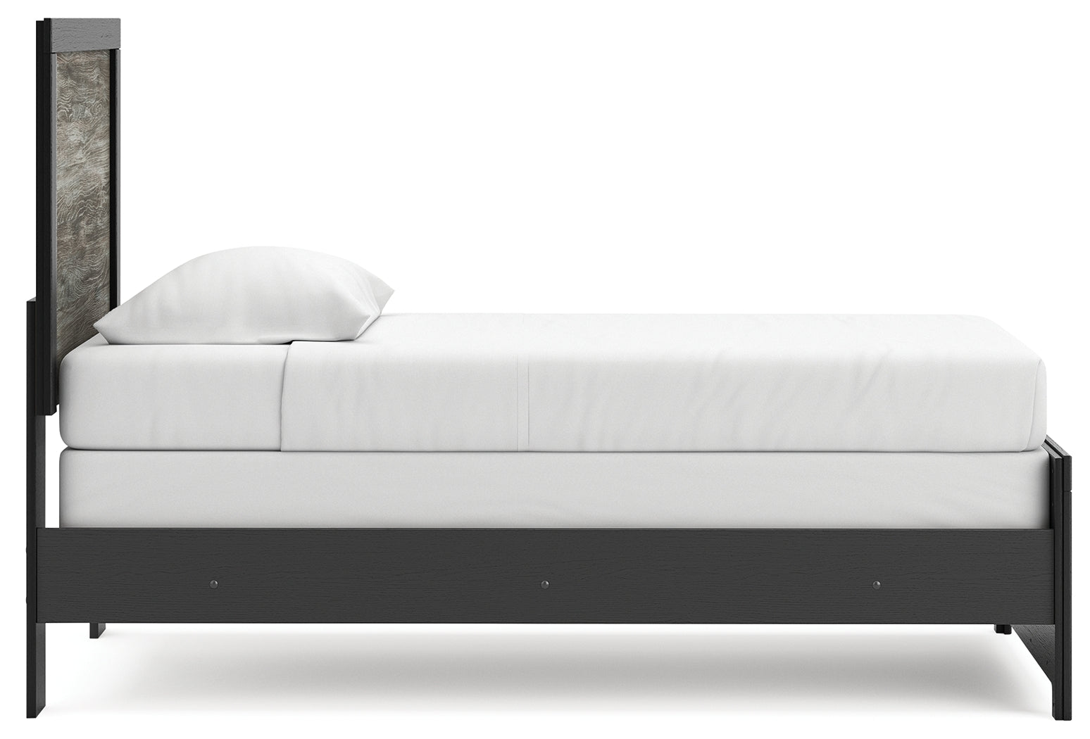 Broachmyn Black/Gray Twin Panel Bed
