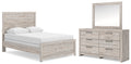 Broachmyn Gray Full Panel Bed, Dresser and Mirror