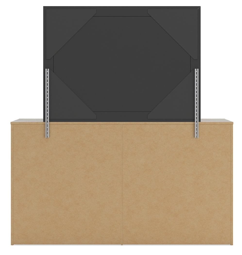 Broachmyn Gray Full Panel Bed, Dresser and Mirror