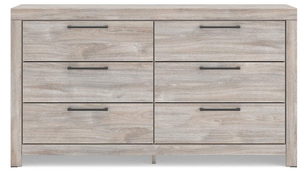 Broachmyn Gray King Panel Bed, Dresser and Nightstand