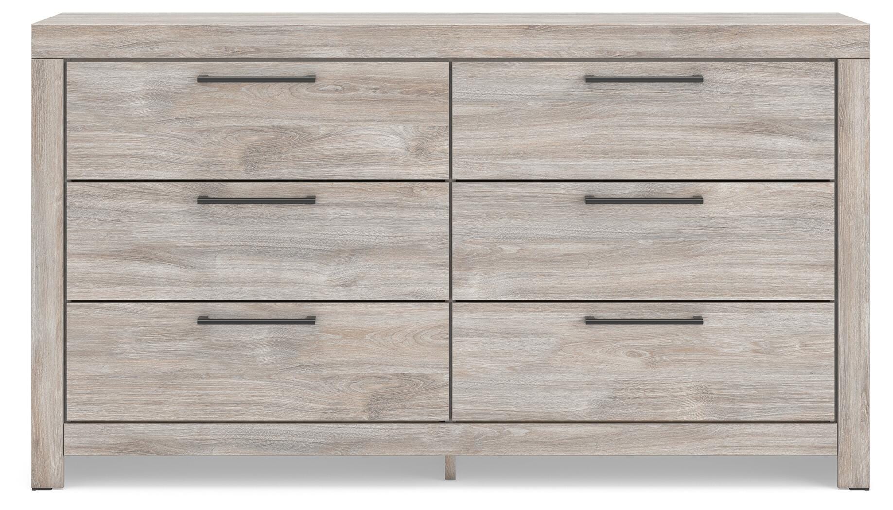 Broachmyn Gray King Panel Bed, Dresser and Nightstand