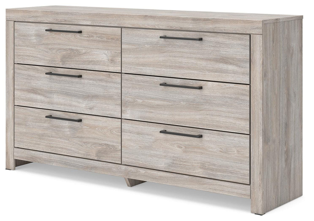 Broachmyn Gray King Panel Bed, Dresser and Nightstand