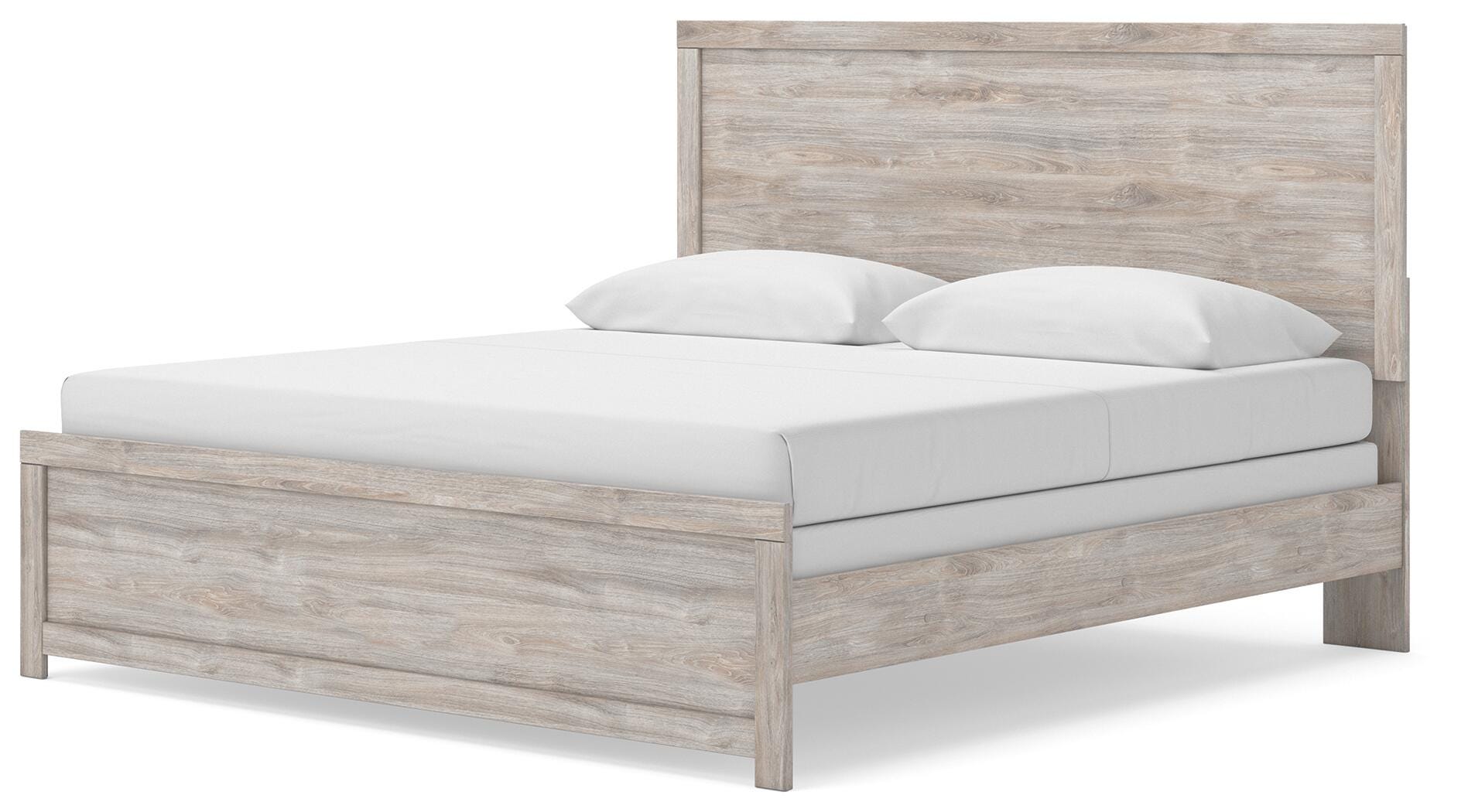 Broachmyn Gray King Panel Bed, Dresser and Nightstand