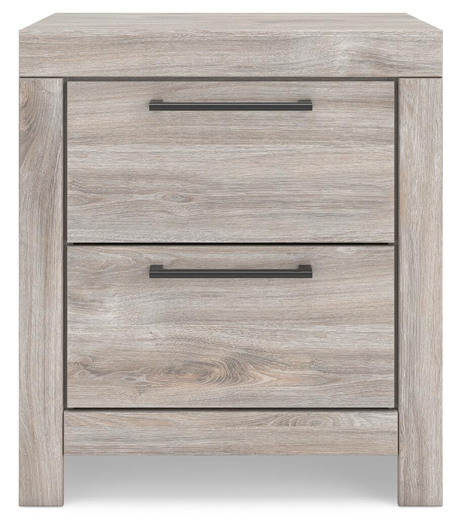 Broachmyn Gray King Panel Bed, Dresser and Nightstand