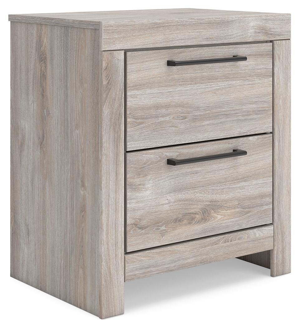 Broachmyn Gray King Panel Bed, Dresser and Nightstand