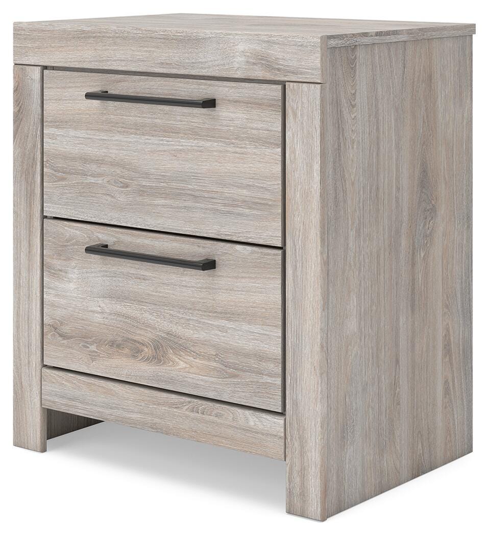 Broachmyn Gray King Panel Bed, Dresser and Nightstand