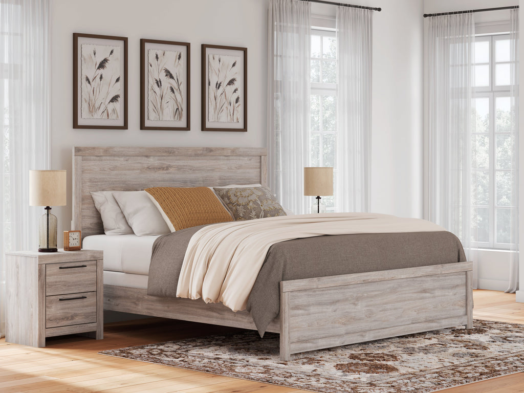 Broachmyn Gray King Panel Bed