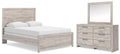 Broachmyn Gray Queen Panel Bed, Dresser and Mirror