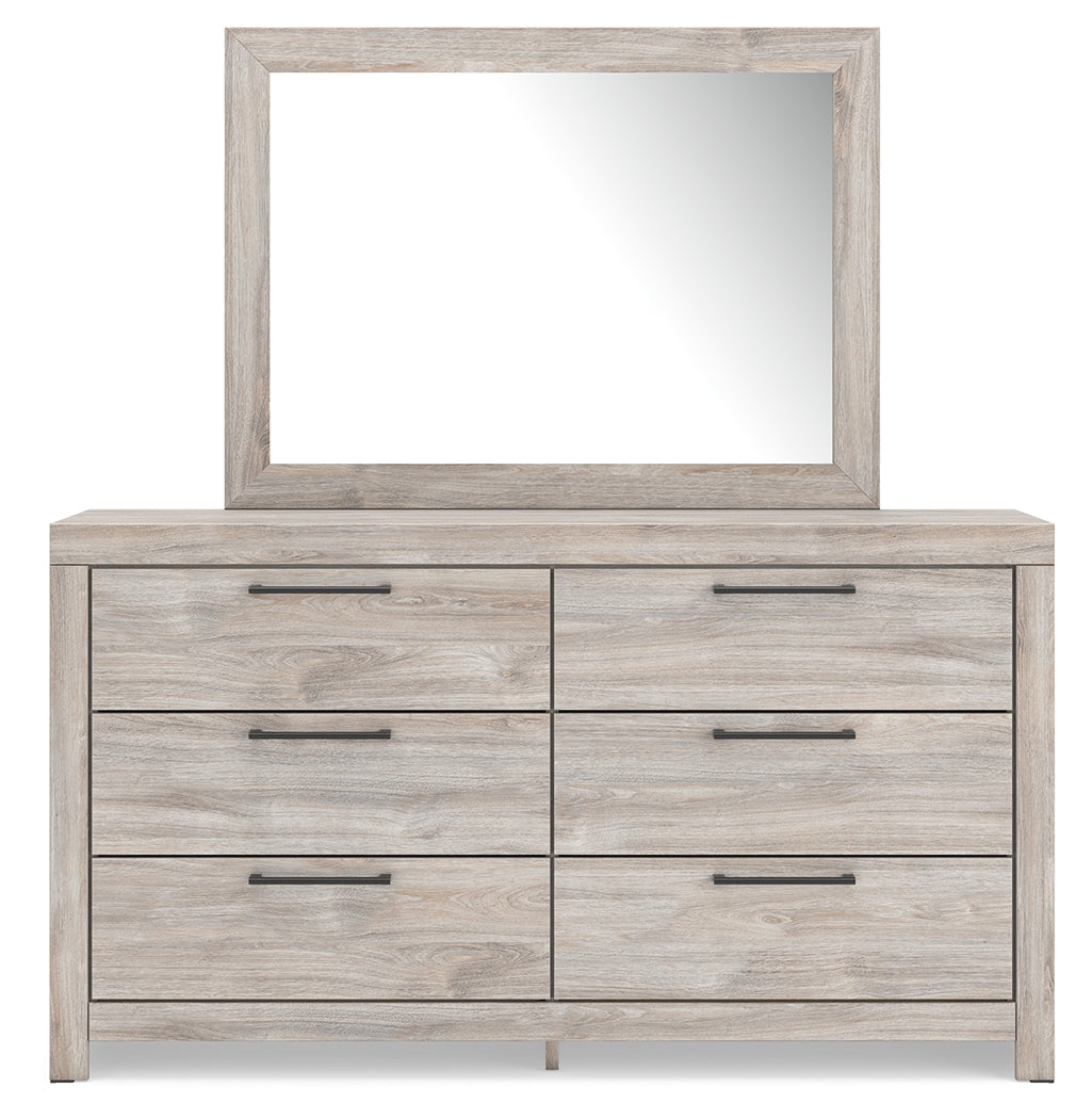 Broachmyn Gray Queen Panel Bed, Dresser and Mirror