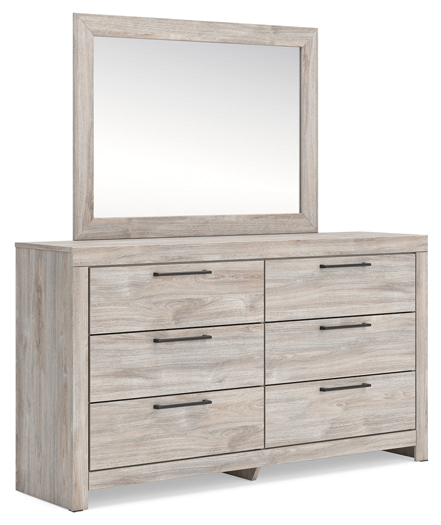 Broachmyn Gray Queen Panel Bed, Dresser and Mirror