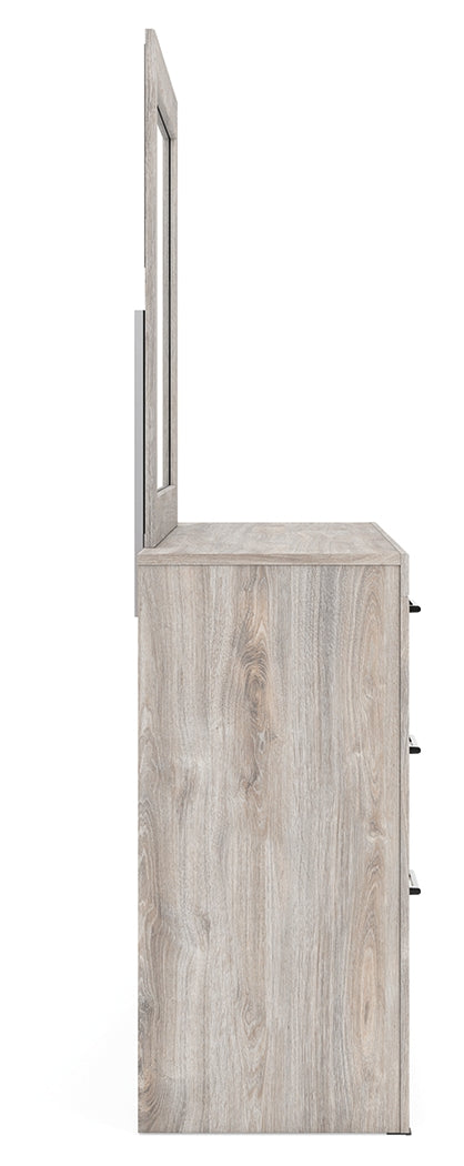Broachmyn Gray Queen Panel Bed, Dresser and Mirror