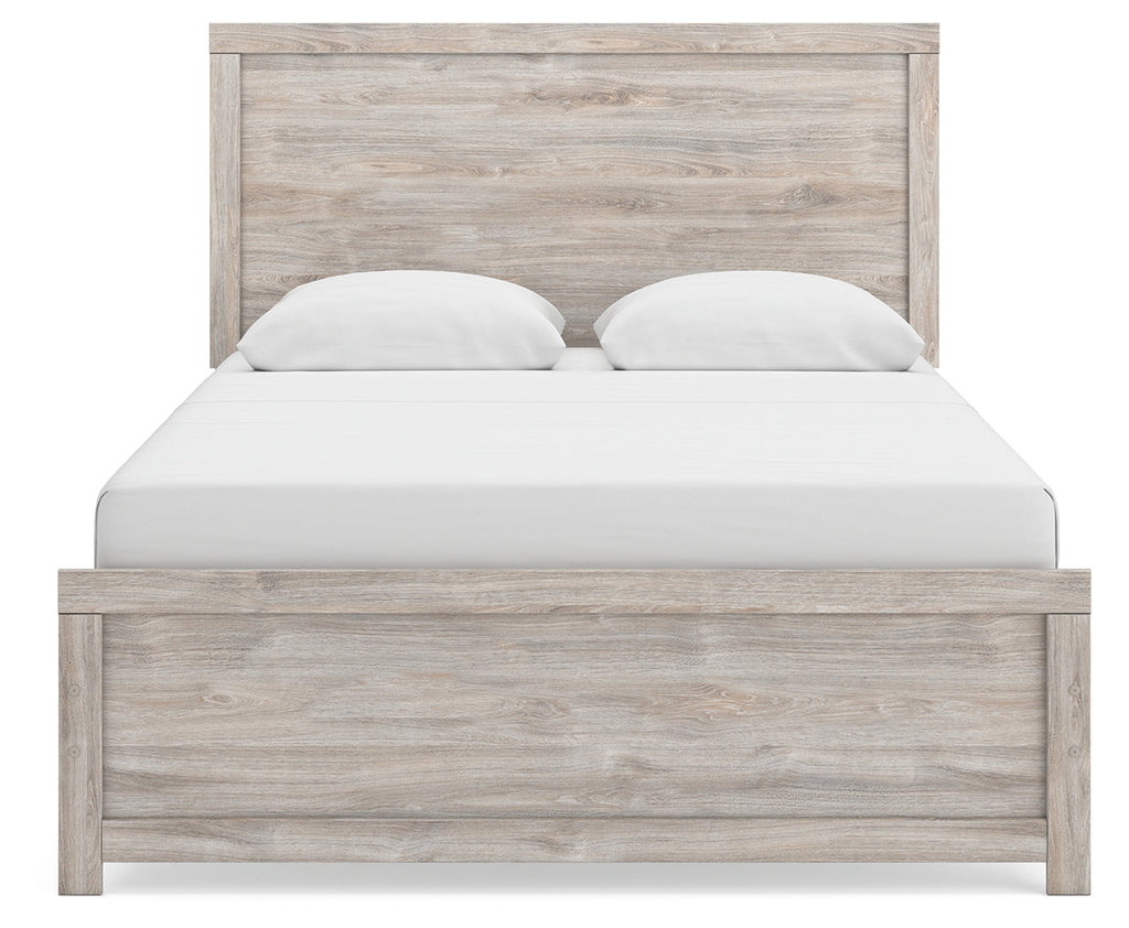 Broachmyn Gray Queen Panel Bed, Dresser and Mirror