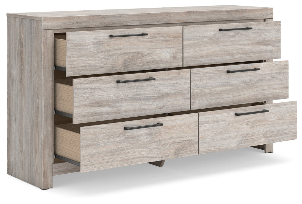 Broachmyn Gray Queen Panel Bed, Dresser and Nightstand