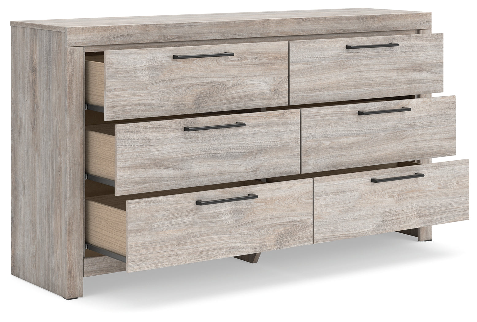 Broachmyn Gray Queen Panel Bed, Dresser and Nightstand
