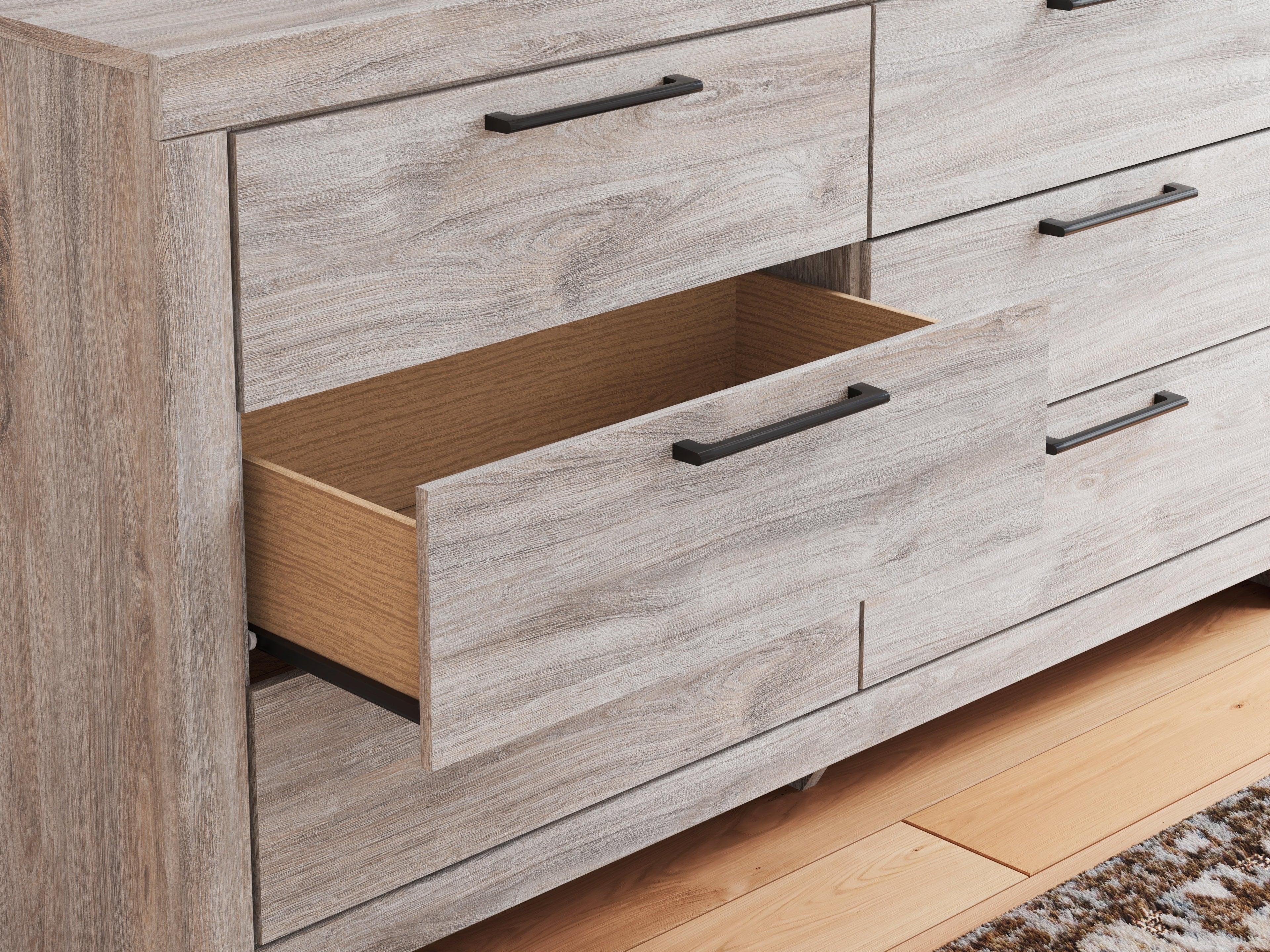Broachmyn Gray Queen Panel Bed, Dresser and Nightstand
