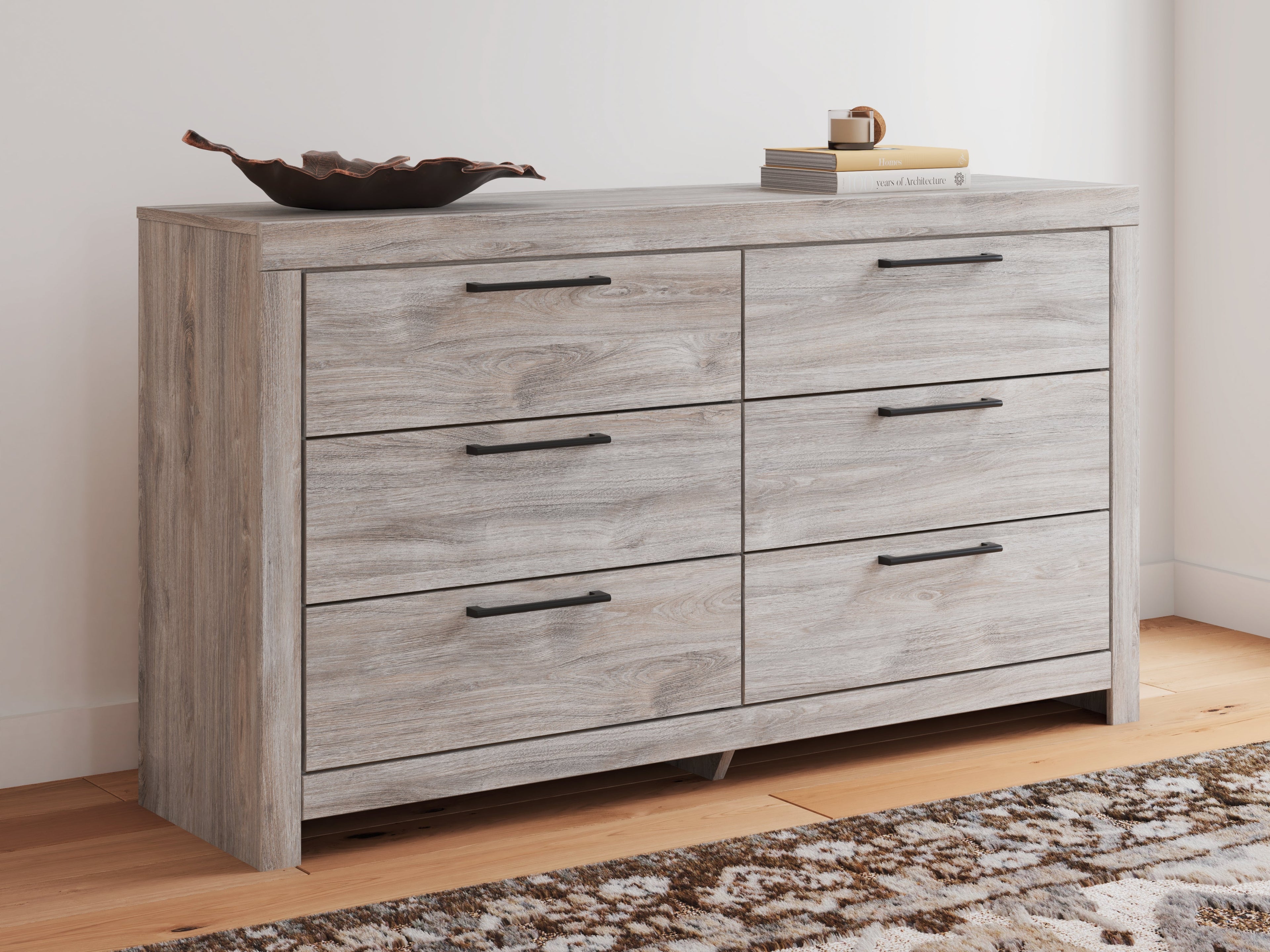Broachmyn Gray Queen Panel Bed, Dresser and Nightstand