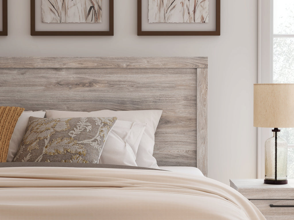 Broachmyn Gray Queen Panel Bed, Dresser and Nightstand