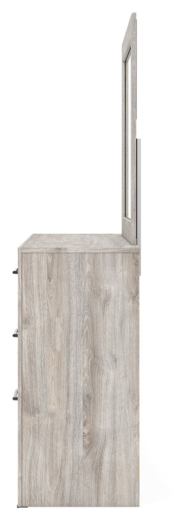 Broachmyn Gray Twin Panel Bed, Dresser and Mirror