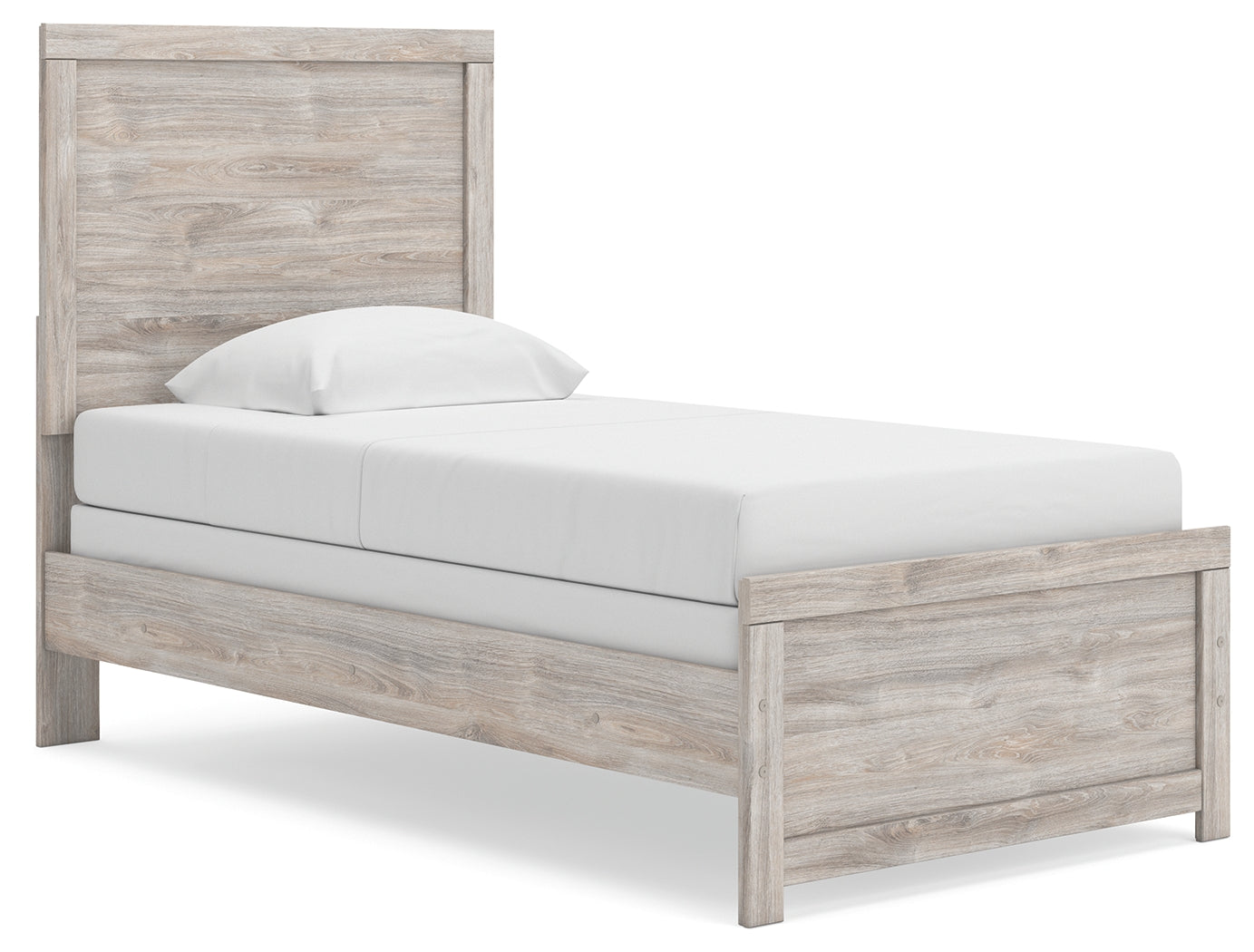 Broachmyn Gray Twin Panel Bed, Dresser and Mirror