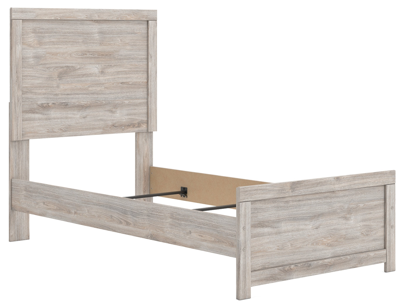 Broachmyn Gray Twin Panel Bed, Dresser and Mirror
