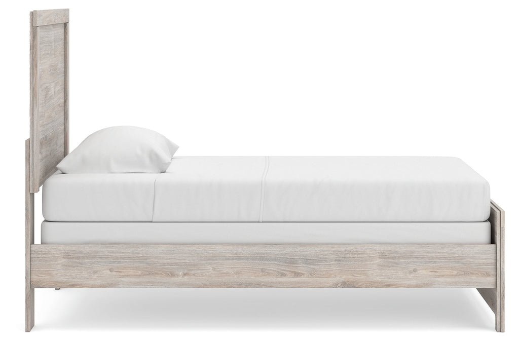Broachmyn Gray Twin Panel Bed, Dresser and Mirror