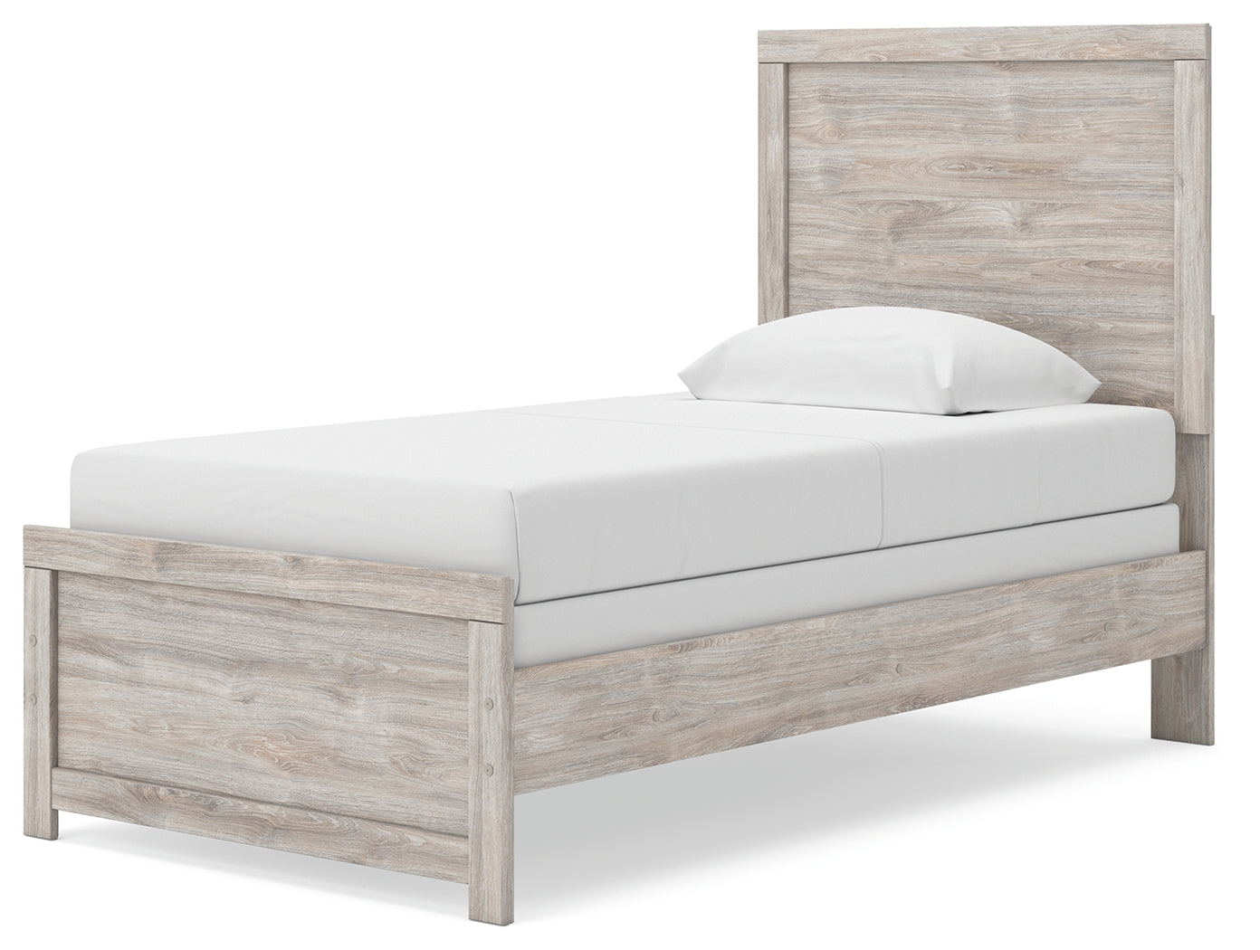Broachmyn Gray Twin Panel Bed, Dresser and Mirror
