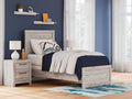 Broachmyn Gray Twin Panel Bed