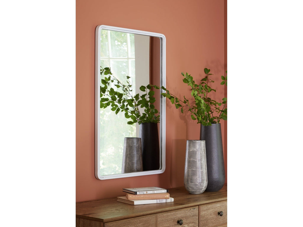 Brocky White Accent Mirror