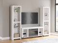 Brollevi White 3-Piece Entertainment Center
