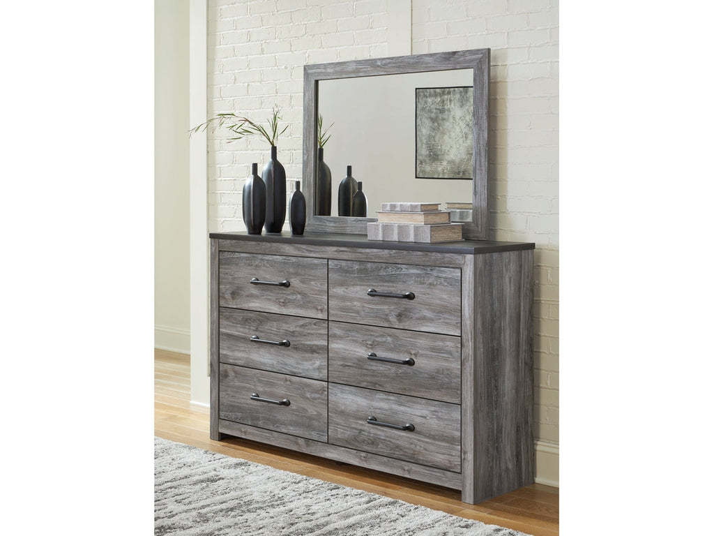 Bronyan Dark Gray Dresser and Mirror