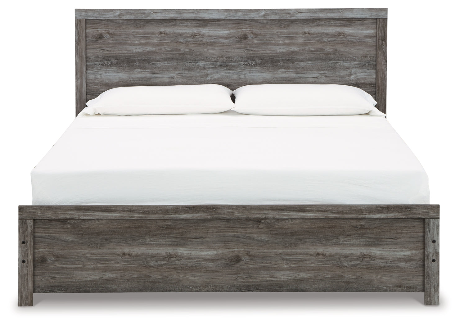 Bronyan Dark Gray King Panel Bed