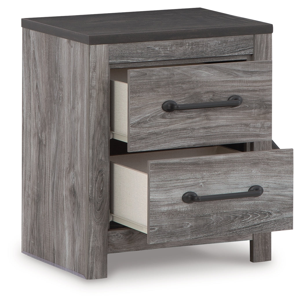 Bronyan King Panel Bedroom Set, Dark Gray