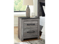 Bronyan Dark Gray Nightstand