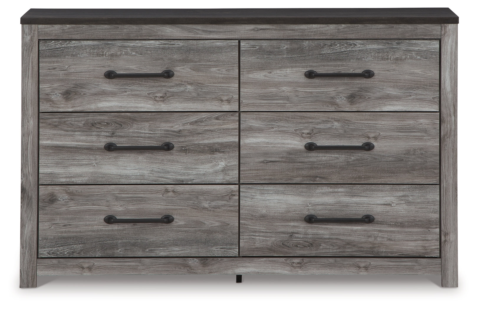 Bronyan Dark Gray Queen Panel Bed and Dresser