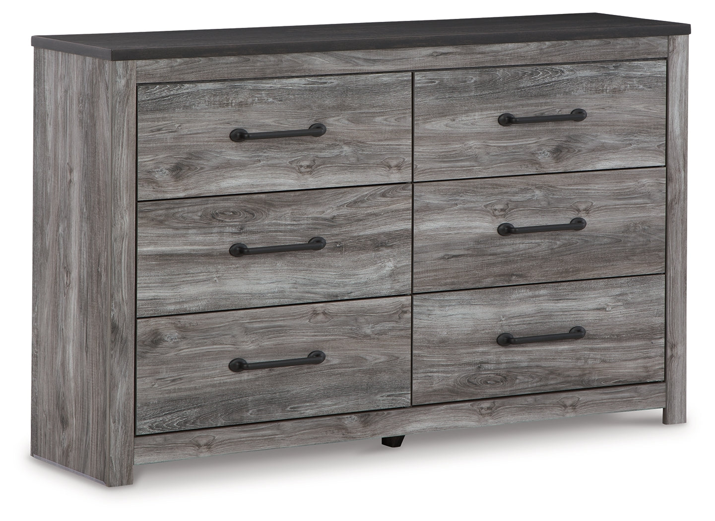 Bronyan Dark Gray Queen Panel Bed and Dresser