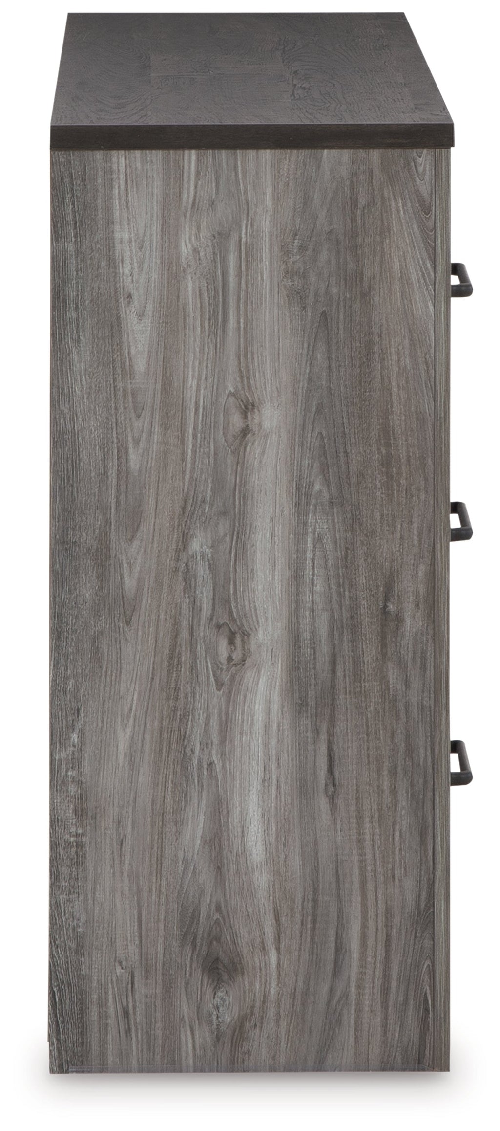 Bronyan Dark Gray Queen Panel Bed and Dresser