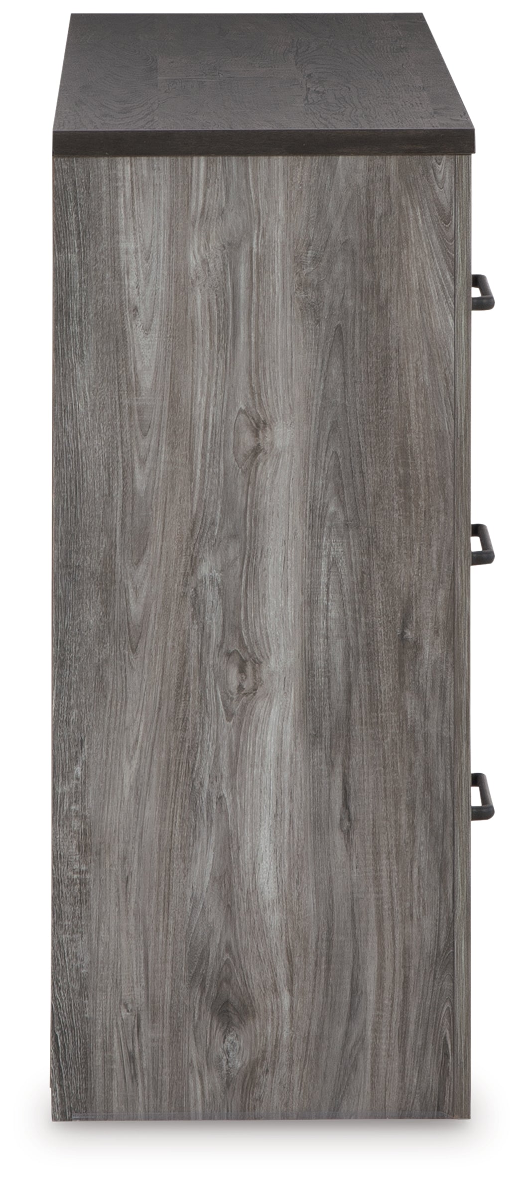 Bronyan Dark Gray Queen Panel Bed and Dresser