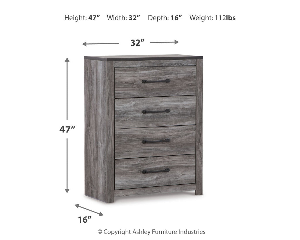 Bronyan Queen Panel Bedroom Set, Dark Gray