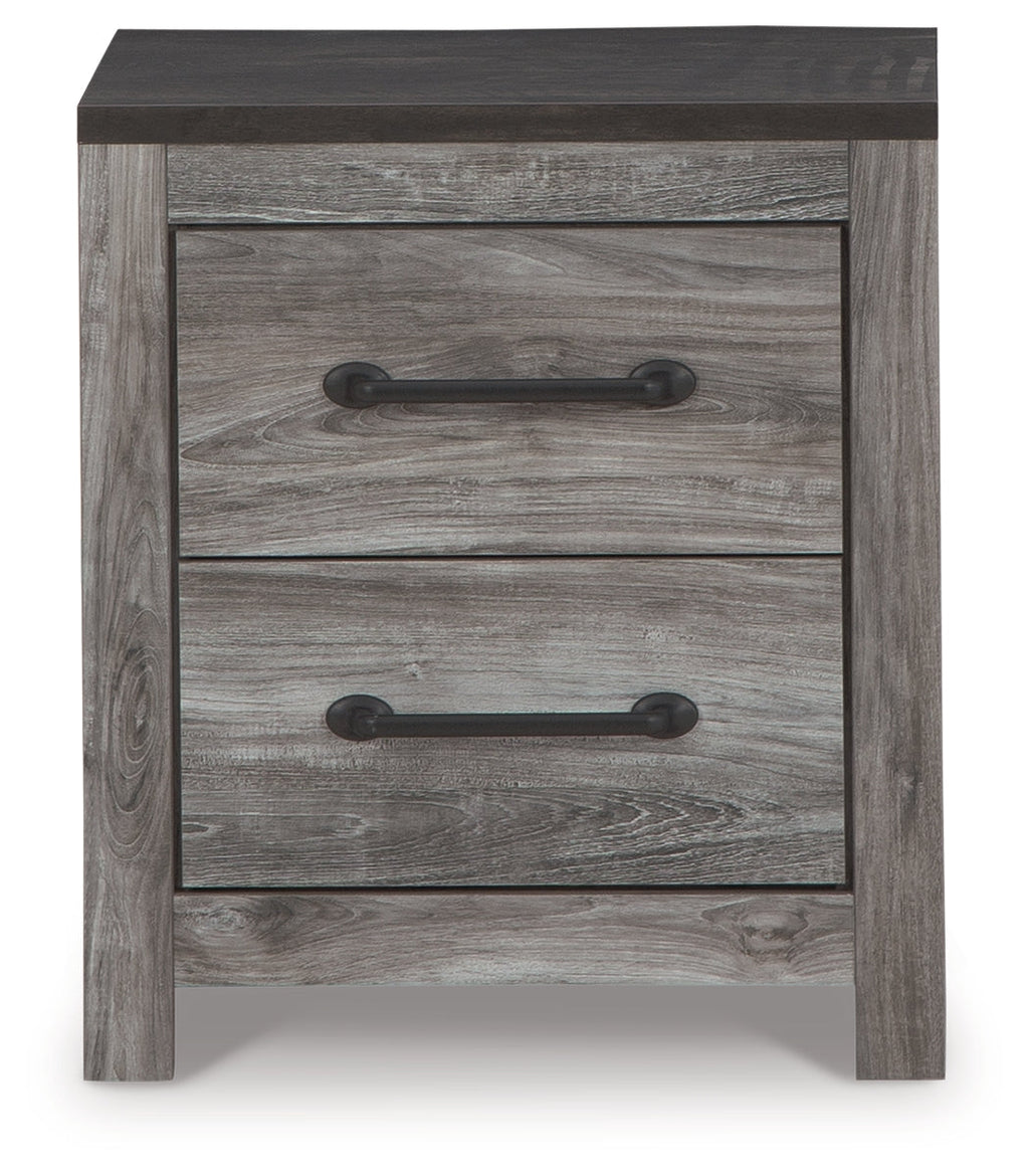 Bronyan Queen Panel Bedroom Set, Dark Gray